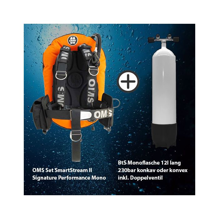 OMS Set Performance Mono Signature SmartStream II + BtS M12 lang inkl. Doppelventil