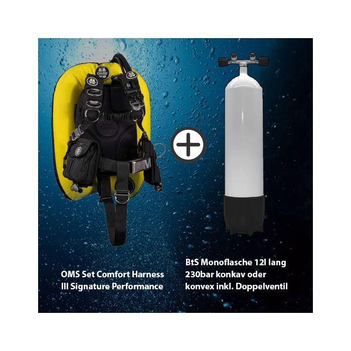 OMS Set Performance Mono Signature Comfort Harness III + BtS M12 lang inkl. Doppelventil