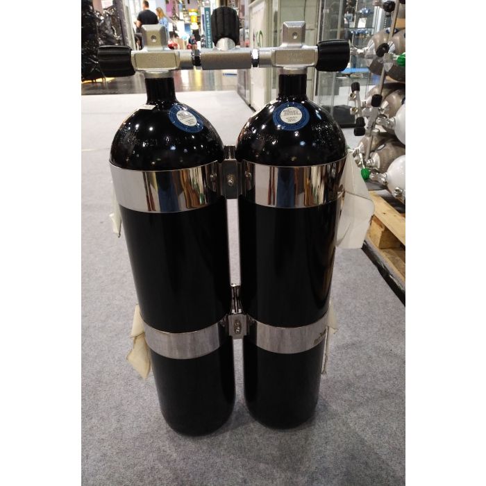 OMS Doppel 12l lang 230bar Schwarz - Konkav