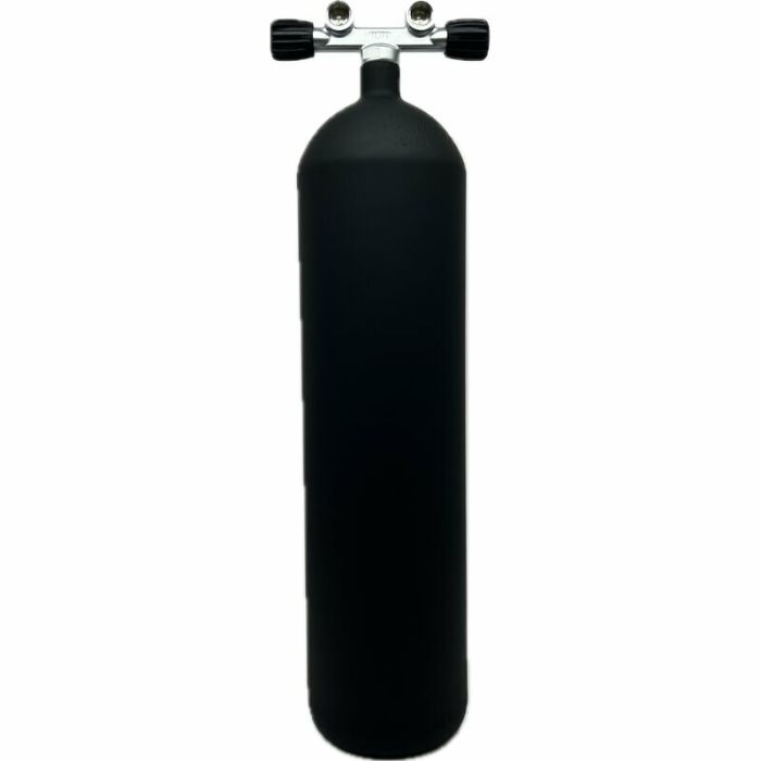 POLARIS Monoflasche 12l lang Schwarz Matt 232bar DIN Twin - Konkav