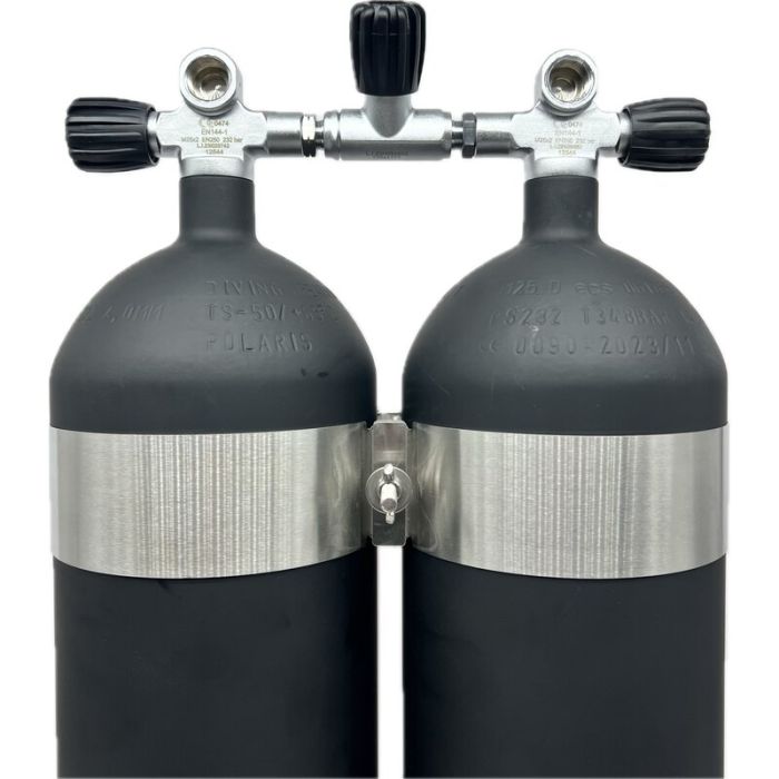 Matt - POLARIS Doppel 12l lang Schwarz Matt 232bar DIN - Konkav