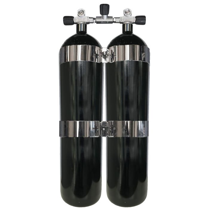 OMS Doppel 12l lang 230bar Schwarz - Konkav