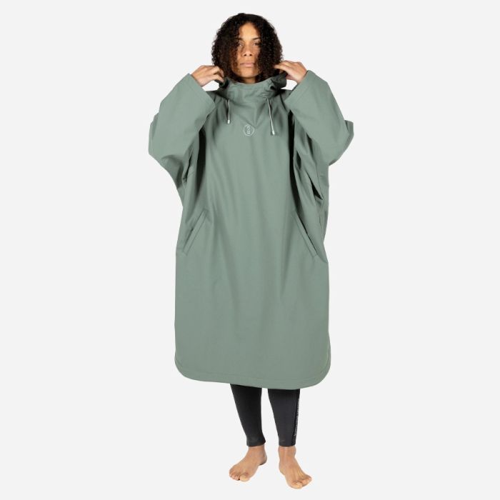 fourth element STORM PONCHO - Sea Moss