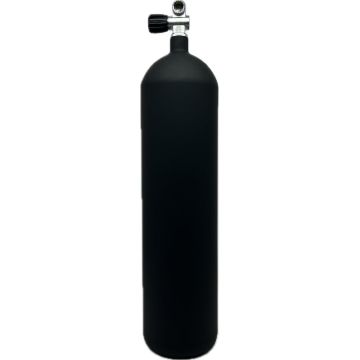 Matt - POLARIS Monoflasche 12l Lang Schwarz Matt 232bar DIN Zweitabgang - Konkav
