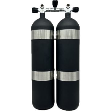 Matt - POLARIS Doppel 12l lang Schwarz Matt 232bar DIN - Konkav