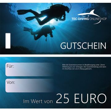 TEC-DIVING ONLINESHOP Geschenkgutschein